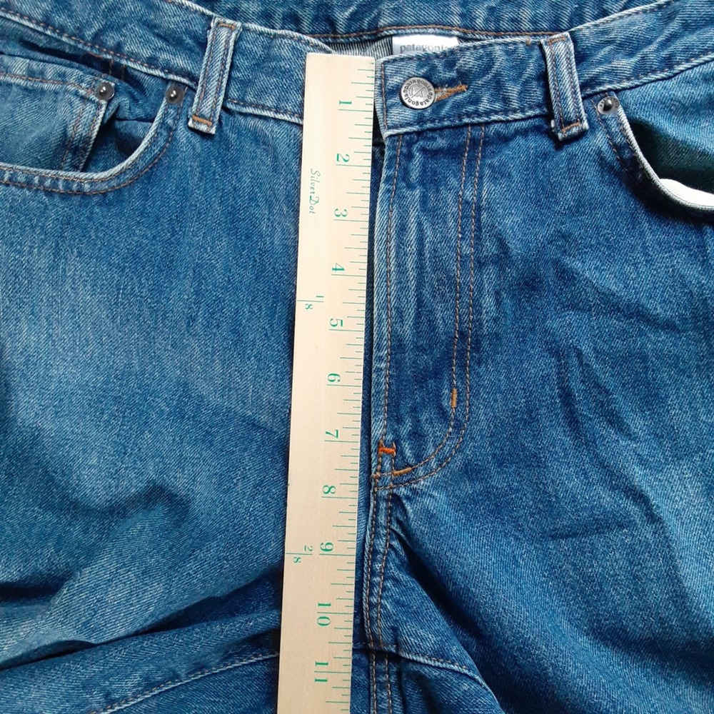 Patagonia Organic Cotton Mens Straight Leg Jeans Blue Medium Wash Size 35x28 - Picture 4 of 11